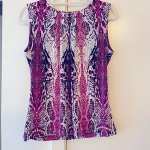 Calvin Klein tank top blouse, medium, purple